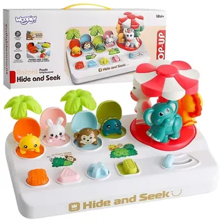 Woopie Baby Pop-up-Tiere-Karussell, interaktives Spielzeug