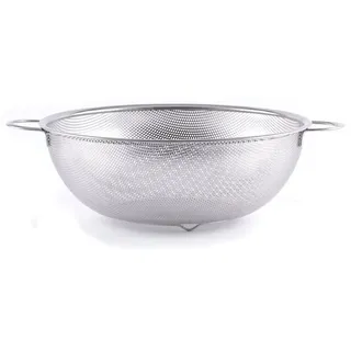 HENDI Gemüsesieb perforiert mit Untersatz Ø 315 x 120 mm Edelstahl