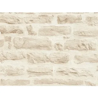 A.S. Création Vliestapete Best of Wood ́n Stone Stein Creme FSC®