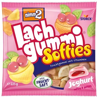 Nimm2 Lachgummi Softies Joghurt mit Fruchtsaft, und Vitaminen 225g