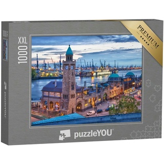 puzzleYOU Puzzle Hamburger Hafen, Deutschland, 1000 Puzzleteile, puzzleYOU-Kollektionen Hamburg, Deutsche Städte