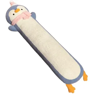 Xiyocadt Langer Pinguin Plüsch Kissen,Seitenschläfer Kuscheltier,Plüsch Pinguin Kuscheltier Kissen,Cartoon Weiches Nackenkissen Puppen, Niedliche Schlafkissen Geschenke Für Kinder (120cm,Blau)