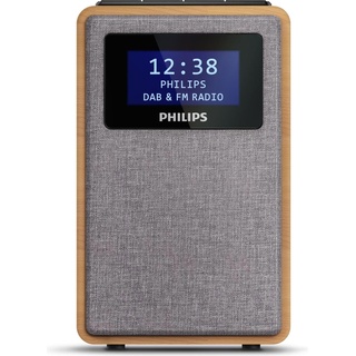 Philips TAR5005 (FM, DAB+), Radio, Braun, Grau