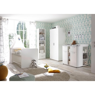 Babyzimmer-Komplettset BEGABINO "Bibo" Schlafzimmermöbel-Sets Gr. B/H: 70 cm x 140 cm, weiß Baby Komplett-Babybetten Bestseller