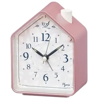 Seiko Pyxis NR452P Wecker Analog Pink Kompakt Lautlos Schreibtisch Japan Neu ...