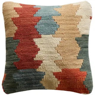 Looma Kissen, Mehrfarbig, Textil, Patchwork, Rechteckig, 40x40 cm, Care & Fair, Wohntextilien, Kissen, Dekokissen
