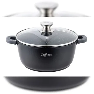 Cheffinger Kochtopf Aluguss 40 cm rund