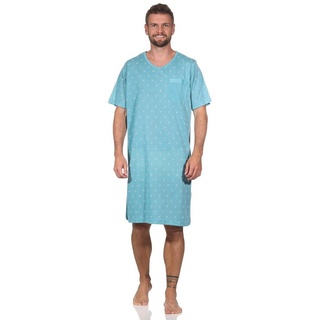 EloModa Nachthemd Herren Nachthemd Sommer Sleepshirt, Gr. M : XL 2XL (1-tlg) grün