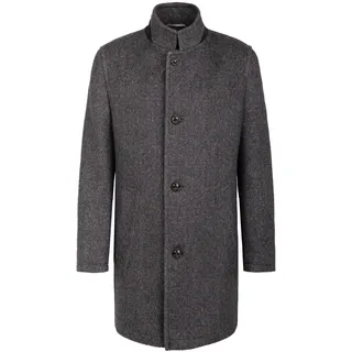 Bugatti Wollmantel aus recyceltem Wollmix grau