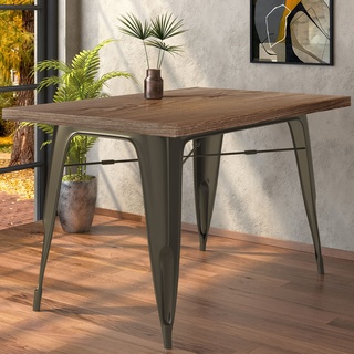 Tolix Tisch | Rost | B:T:H 120 x 60 x 78 cm | Industrie Tisch, Retrotisch, Industrial Tisch