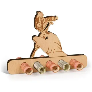 LuxusKollektion Geschenkbox Spardose Geldgeschenk Holz Geburtstag Männer Frauen Tattoo braun