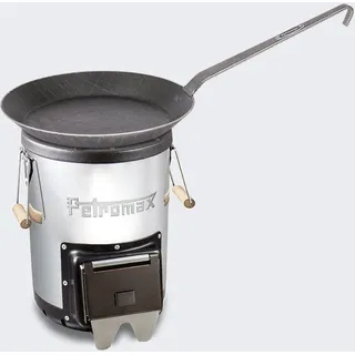 Petromax Kochausrüstung Mit Raketenofen Und Gusseisenpfanne 33x23,5 Cm