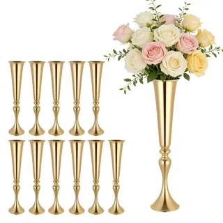 Vevor Blumenvase 55 cm Gold
