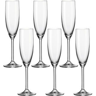 LEONARDO HOME Täglich Sektglas, Glas, Transparent, 6 Stück (1er Pack), 6