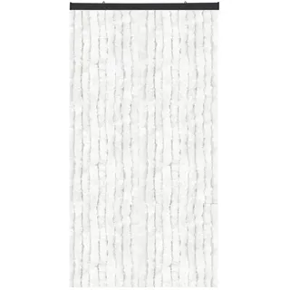 Arsvita Türvorhang Flauschvorhang inkl. Befestigungsschiene, Ösen (1 St), blickdicht, Flauschvorhang in 140cm Breite, perfekter Insekten- und Sichtschutz weiß 140 cm x 220 cm
