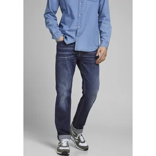 Regular-fit-Jeans JACK & JONES "CLARK JJORIGINAL" Gr. 31, Länge 32, blau (blue, used) Herren Jeans Regular Fit
