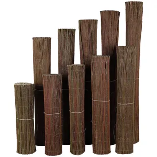 H4L Weidenmatte Sichtschutz Zaun Windschutz Sichtschutzmatte Weidenzaun 90cm 5m