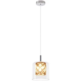 ZMH Hängeleuchte, Transparent, Glas, Vintage, 12x140x12 cm, Lampen & Leuchten, Innenbeleuchtung, Hängelampen, Pendelleuchten