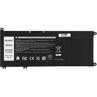 TSLUCK 56 Wh 33YDH Laptop Akku für Dell Inspiron 17 7000 7778 7773 7779 7786 15 7577 G3 3579 3779 G5 5587 G7 7588 Latitude 13 3380 14 3490 15 3580 3590 Vostro 7570 7580 99NF2 PVHT1 P72F P30E 081PF3