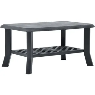 vidaXL Couchtisch Anthrazit 90x60x46 cm Kunststoff
