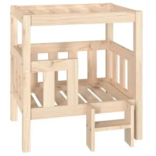 vidaXL Hundebett 65,5 x 50,5 cm braun