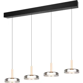 Trio Celeste 4-flg. 22 cm rund schwarz matt/Chrom