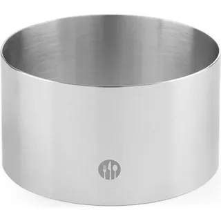 Runder Edelstahl-Bäckereirand, Höhe 60 mm, Durchmesser 180 mm, Hendi 512364