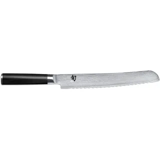 KAI Shun Classic japanisches Brotmesser 23 cm Klingenlänge - Damastmesser 32 Lagen VG MAX Kern - 61 (±1) HRC - Pakkaholzgriff - Made in Japan - Wellenschliffmesser Brotschneider geschmiedet