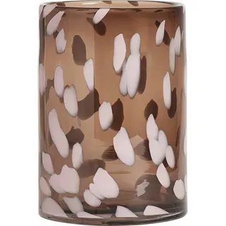 Jali Vase oder Kerzenhalter 19 cm, braun