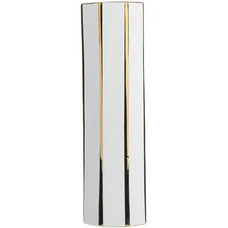 Beliani Blumenvase Weiß