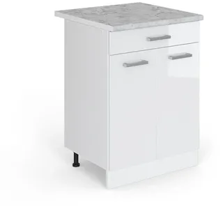 Vicco Schubladenschrank R-Line 60 x 60 x 81,5 cm Weiß