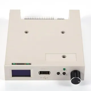 Diskettenlaufwerk-Emulator mit für Bildschirm und Drehgeber, Gotek-Laufwerk für Amiga ST PC, USB-Diskettenlaufwerk-Adapter 3.Zoll, FlashFloppy Firmware Support AT32F435