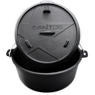 SANTOS Dutch Oven 12qt ohne Füße