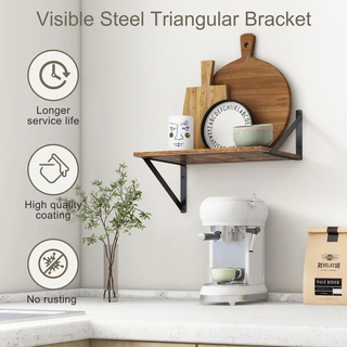 Wandregal Set, 2-teilig, 30 cm breit, 30 cm tief, für Schlafzimmer
