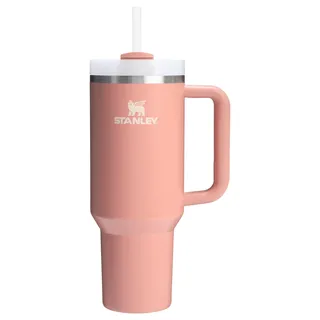 Stanley Quencher H2.0 Trinkbecher mit Griff und Strohhalm, 1200 ml, Flowstate Deckel 3 Positionen, Reisefreundlicher Getränkehalter | Thermobecher aus BPA-freiem Edelstahl | Sienna