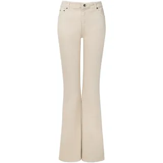 Joe Browns Damen Essentials Ecru High Waisted Bootcut Flared Jeans, Natur, 44 - 44