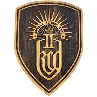 Kingdom Come: Deliverance 2 – Wandschild aus Holz, groß (21 x 30 cm)