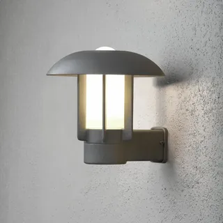 Konstsmide Außenwandleuchte Aluminium/Glas 27,0 cm E27 1 Stück silber