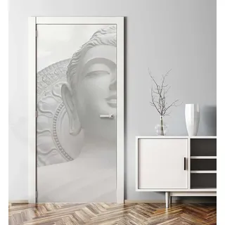 MyMaxxi Türtapete selbstklebend - Einteilige Türfolie 90x200 cm - Motiv: Buddha hell Türklebefolie zum verschönern & bekleben der Tür - Türaufkleber aus Klebefolie