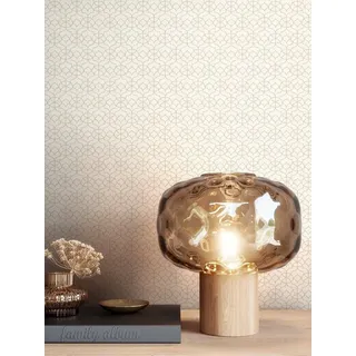 Newroom Vliestapete Chiasa Muster 1 Tapete Mustertapete Leicht Glänzend,Ornamente,Muster, Beige Tapete Glamour Leicht Glänzend - Mustertapete Gold Skandi Modern Ornamente Muster für Wohnzimmer Schlafzimmer Küche, modern goldfarben