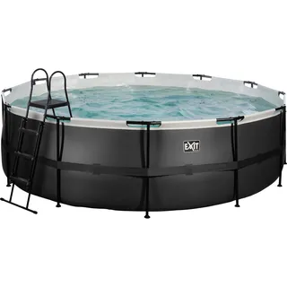 EXIT TOYS Black Leather Pool 450 x 122 cm inkl. Filterpumpe