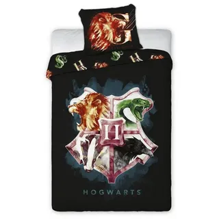 texpot Bettwäsche Bettwäsche Harry Potter Hogwarts Garnitur, 2 teilig bunt