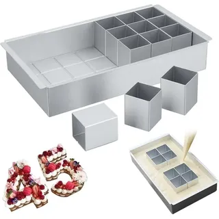 Backformen für Zahlen und Buchstaben, Antihaft, Aluminium, Für DIY-Torten, Für Feiern