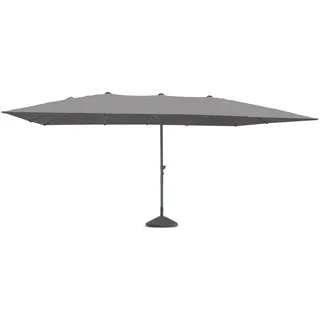 LECO Rechteck-Doppelsonnenschirm 270 x 158 cm Anthrazit