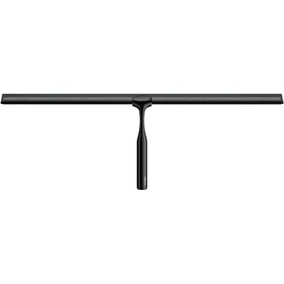 cocofy Duschabzieher schwarz matt breit XXL 45 cm | NUR Duschabzieher ohne Zubehör | Flitsche Dusche Duschwandabzieher Duschkabinenabzieher Dusch Abzieher