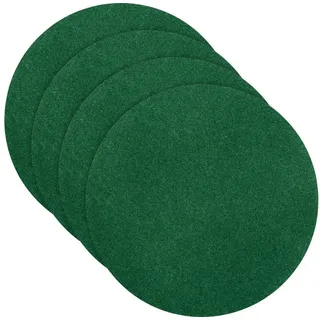 Erwin Müller Platzset Tischset "Beja" 4er-Pack, Filz Uni grün rund | 37 cm x 37 cm