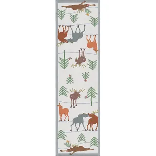 Ekelund - Tischläufer Clumsy Moose 35x120 cm 100% Baumwolle