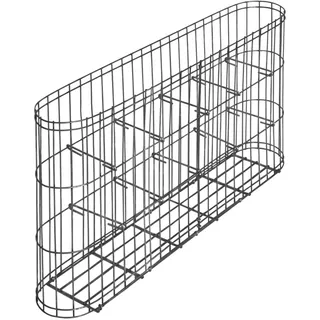 bellissa Gabione LEONARDO Vielseitiger Steinkorb für Garten 58x10x30 cm