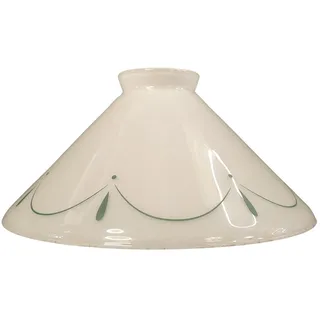 ORION LIGHTSTYLE Leuchtenglas Ersatzglas Glas für Hängeleuchte Pendelleuchte Wandleuchte Tischleuchte Ø 20cm opal glänzend mit Muster in Grün