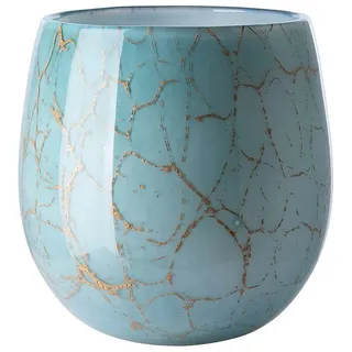 Fink Dekovase Vase oder Windlicht, COSMIC Opalglas Grün 22cm